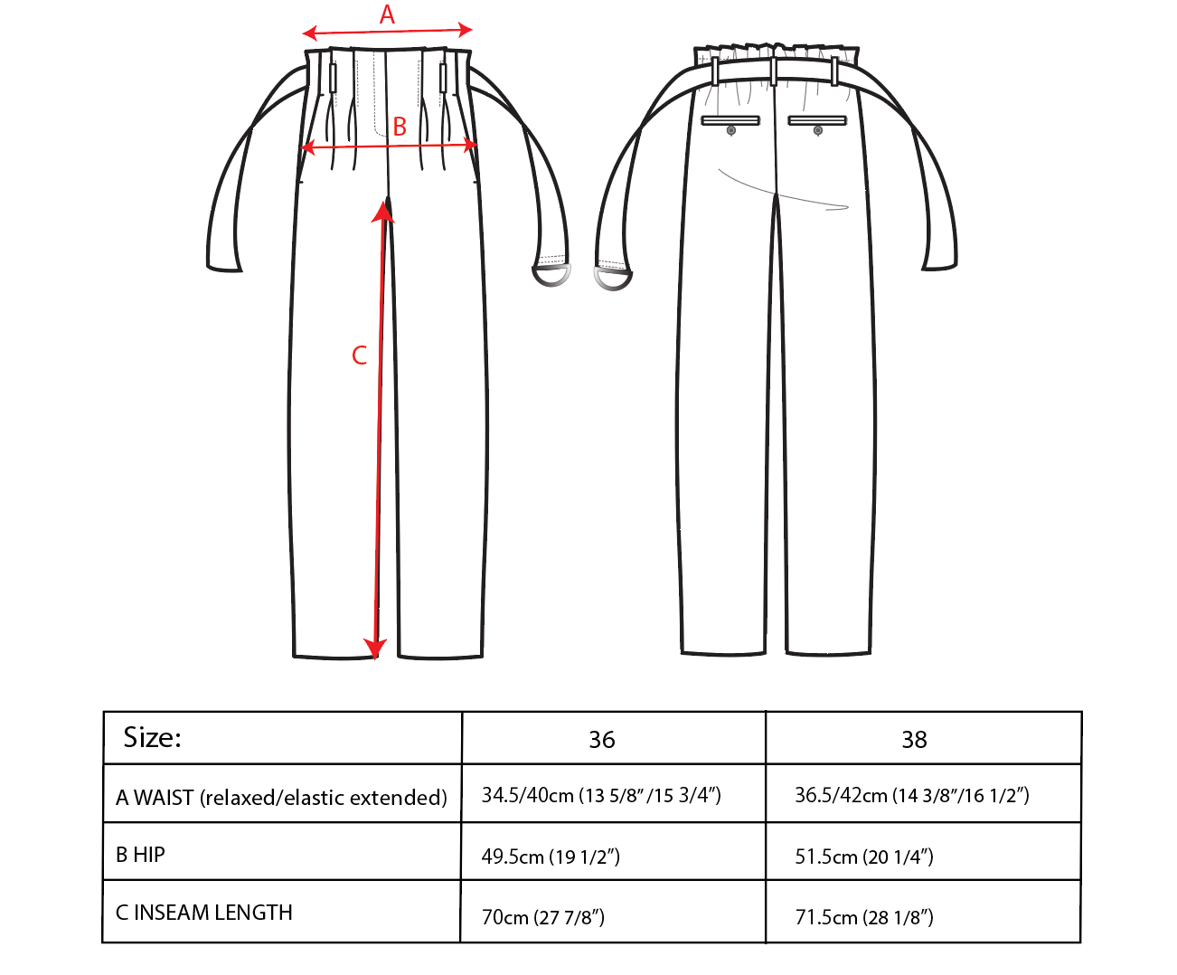 A person is wearing high-waisted, gray wool-blend Paperbag Pleated Pants - Glen Plaid by Maison Lilli with a large belt buckle. They have one hand in their pocket and are also wearing a loose-fitting short-sleeved off-white top and black heels. The background is plain light gray.